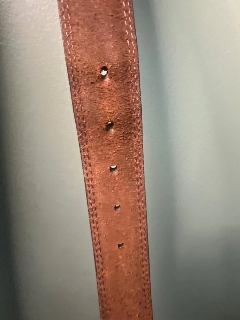 Vintage Genuine Leather Brown Belt Size 40 Classic Casual Unisex